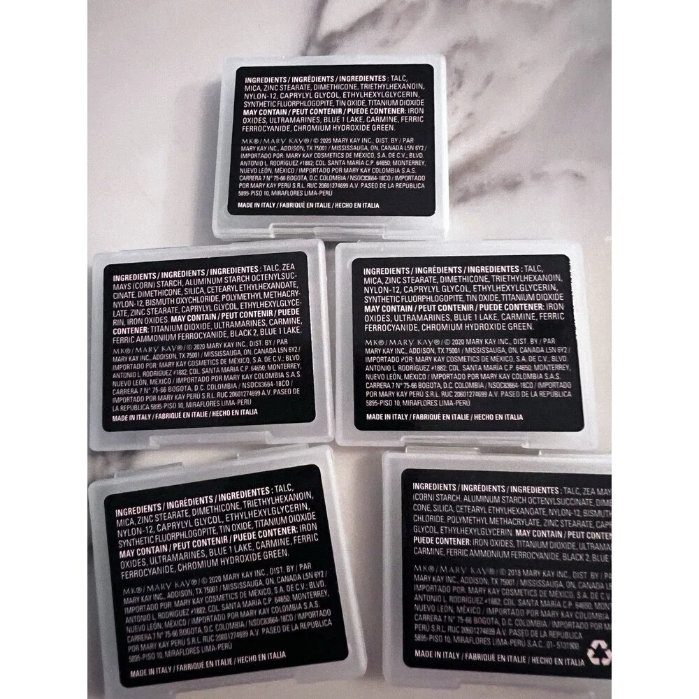 Mary Kay Chromafusion Eye Shadow lot of 5 smoky quartz merlot golden wave navy